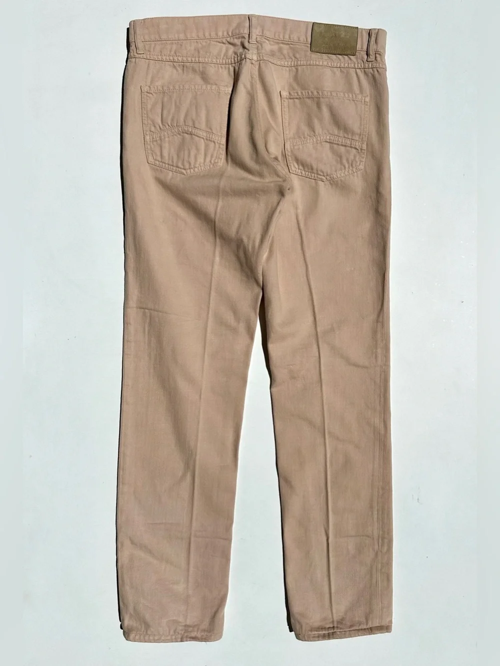 Brunello Cucinelli Sand-Pink Men’s Denim Trousers Jeans, 52, US L (35-36”)